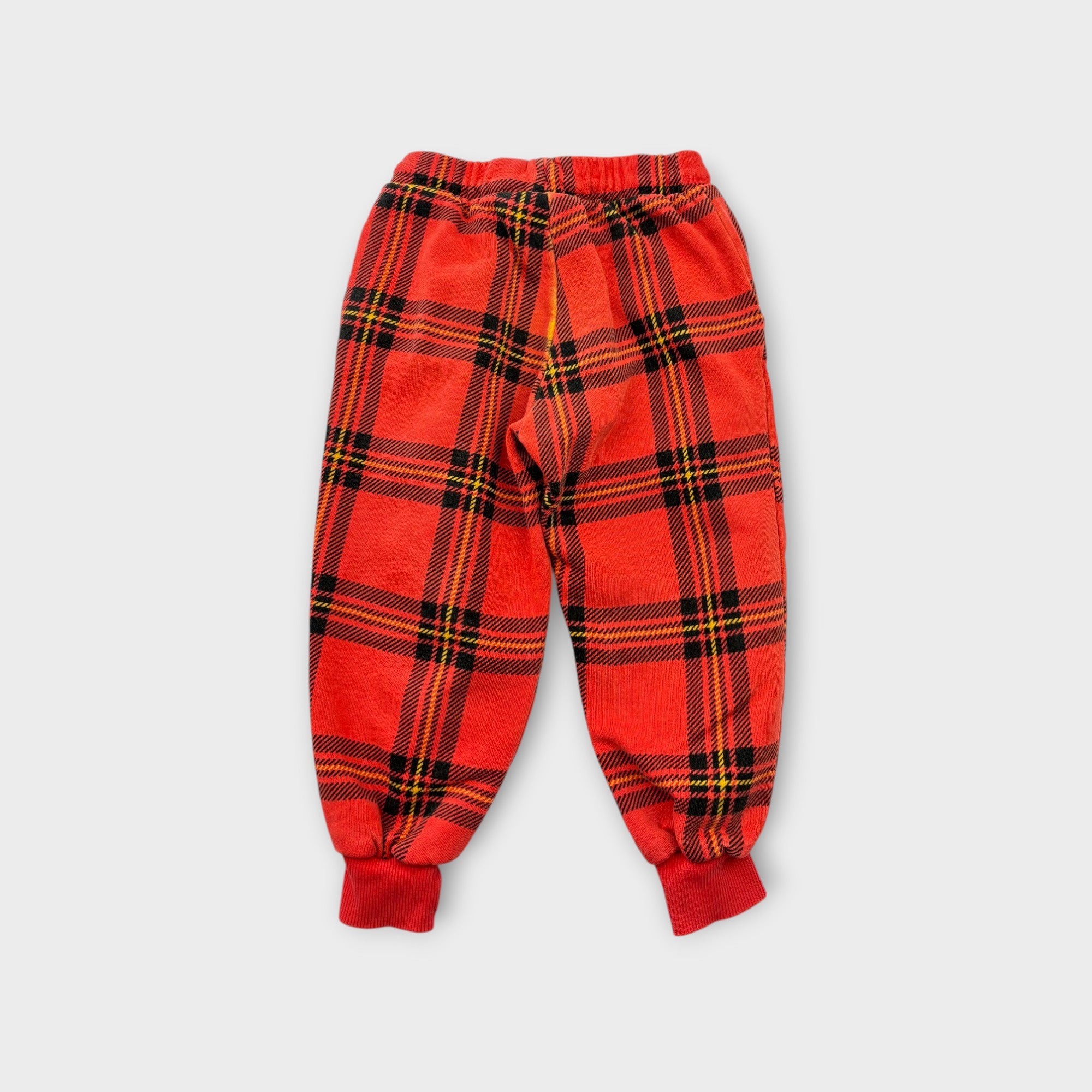 Mini Rodini Plaid Track Pants, Size 2