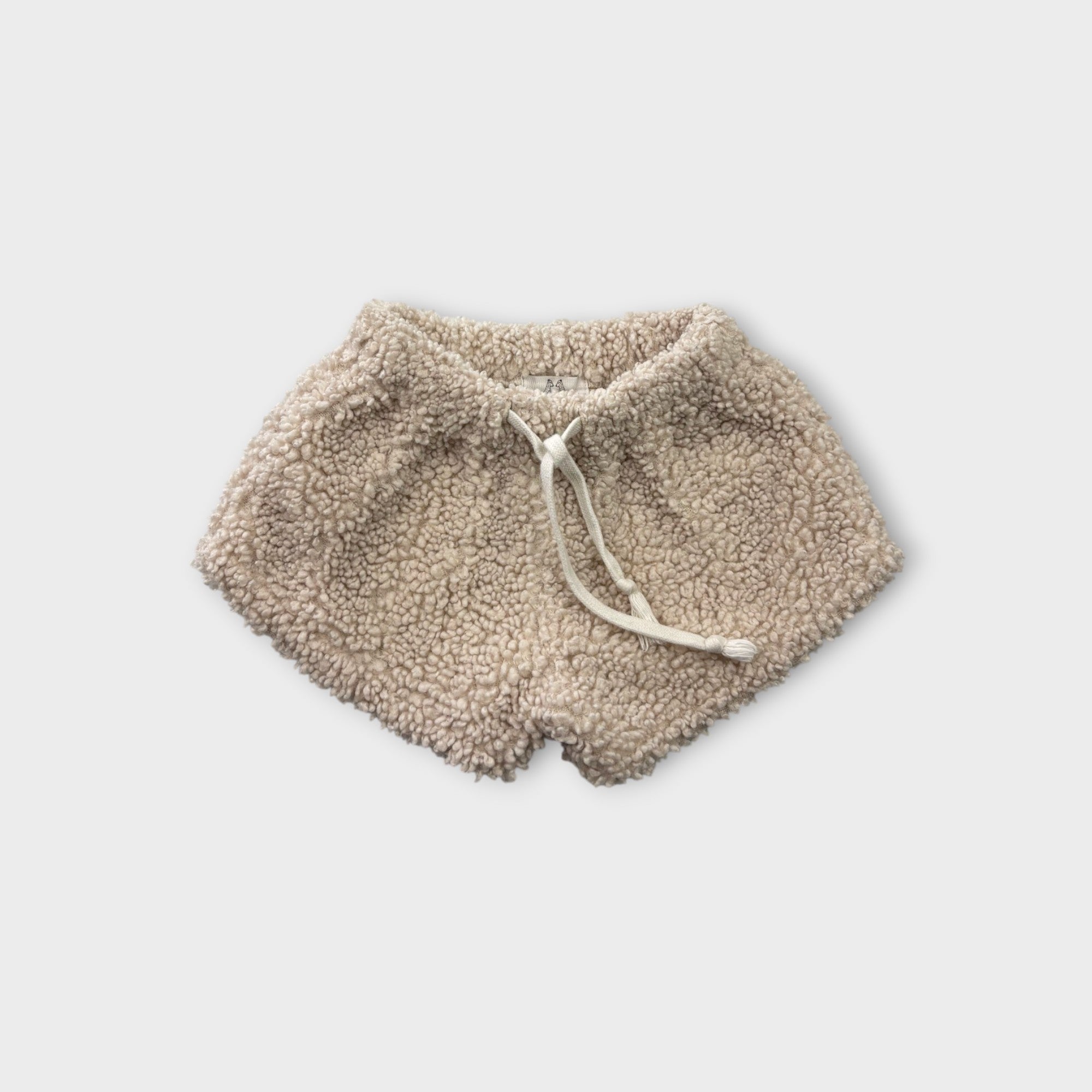 By Billie Cream Sherpa Shorts, Size 2