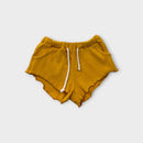 Mustard Ribbed Shorts, Size 2