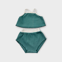 Ribbed Green Summer Set, Size 2