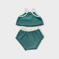 Ribbed Green Summer Set, Size 2