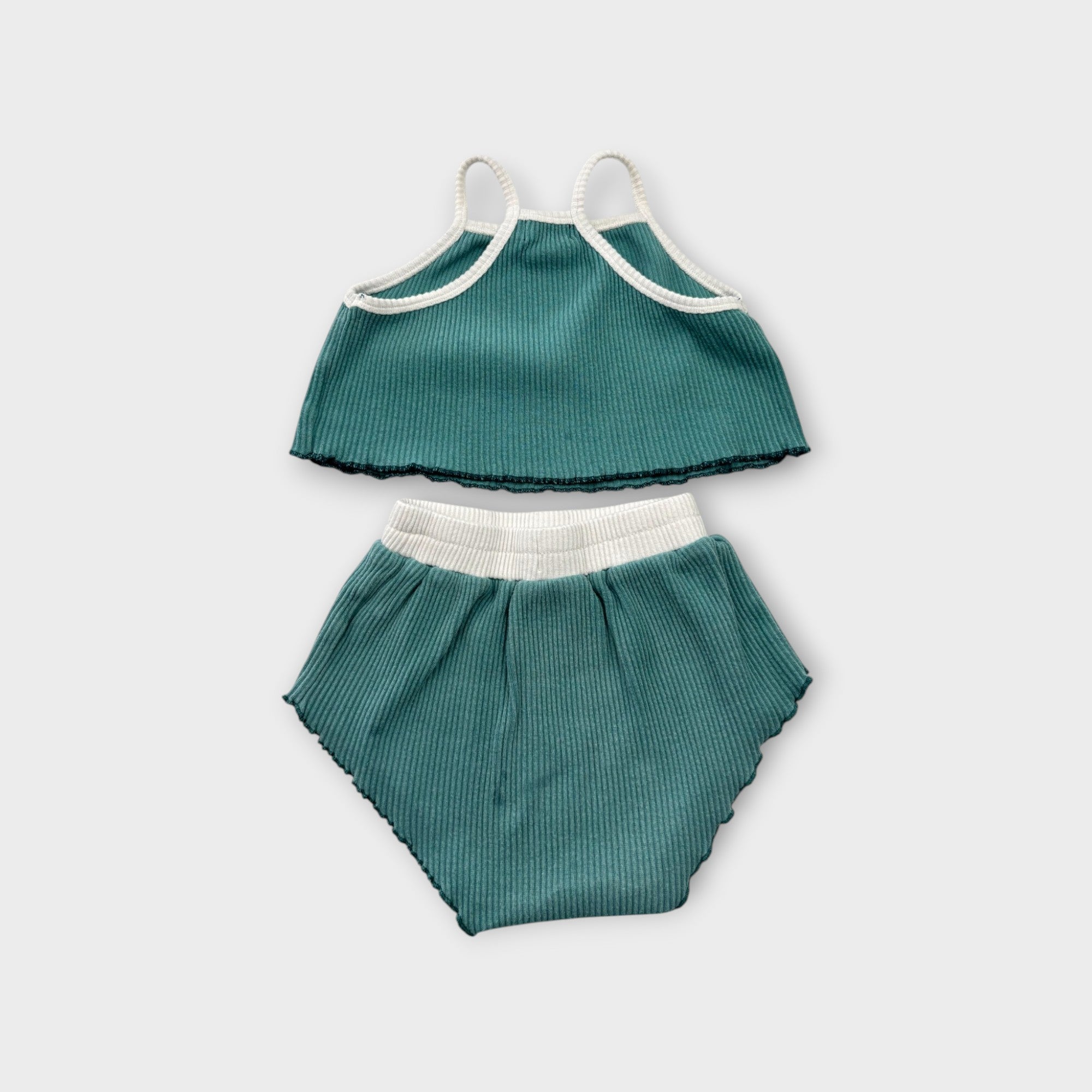 Ribbed Green Summer Set, Size 2