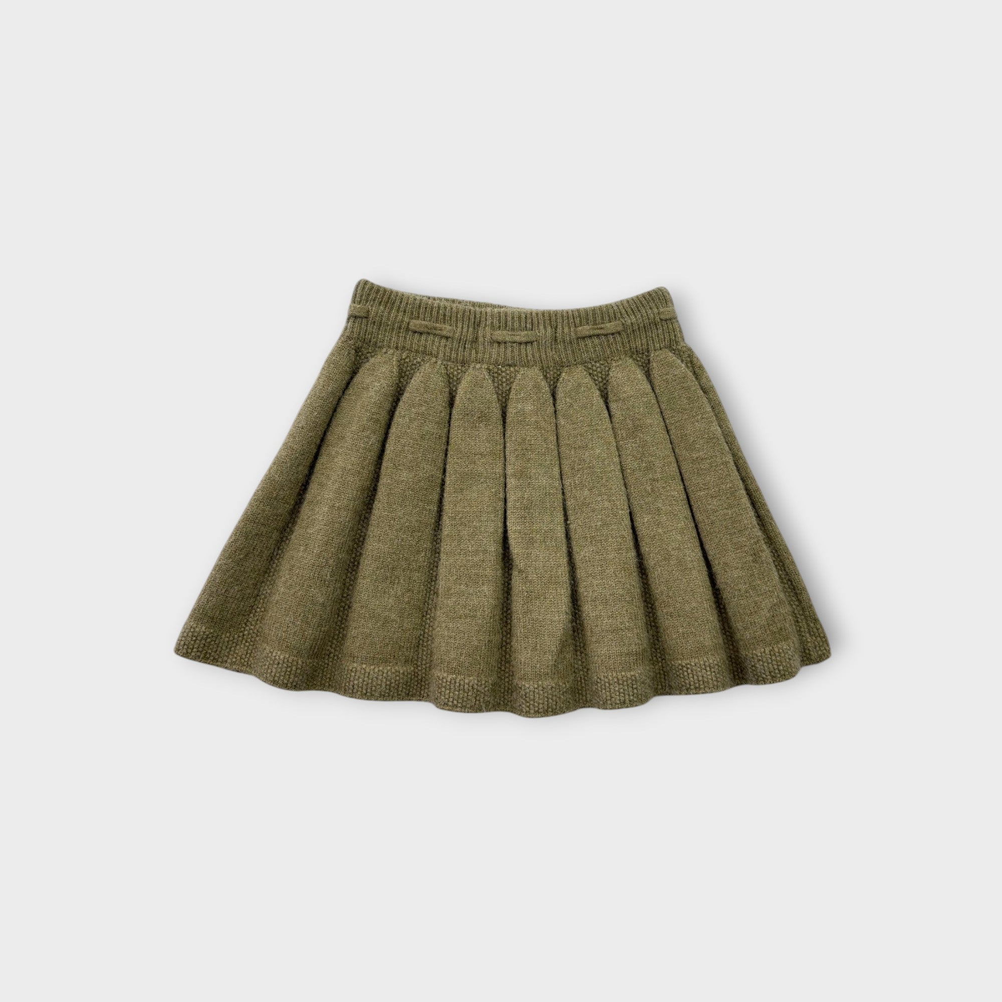 Green Knit Skirt, Size 2