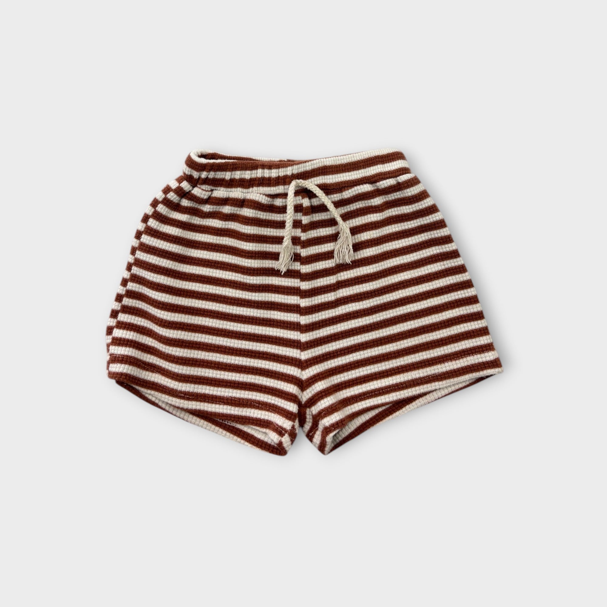 Brown Stripe Waffle Set, Size 2