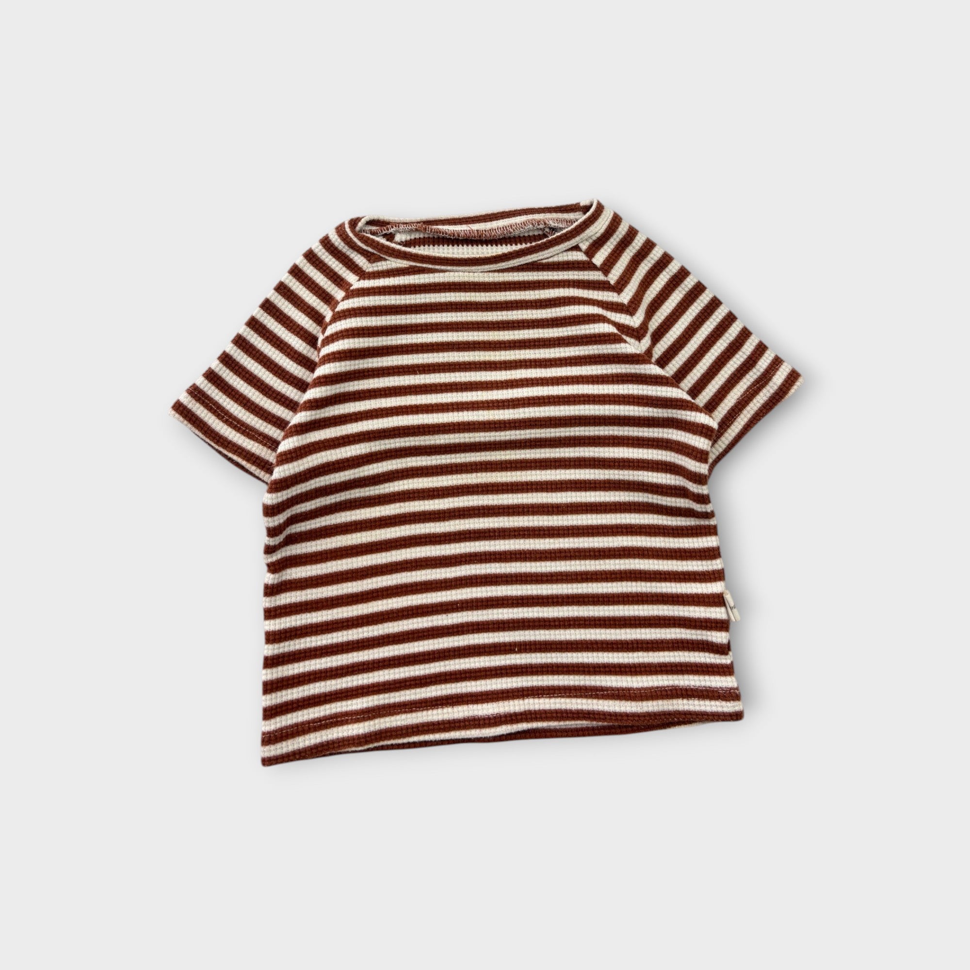 Brown Stripe Waffle Set, Size 2