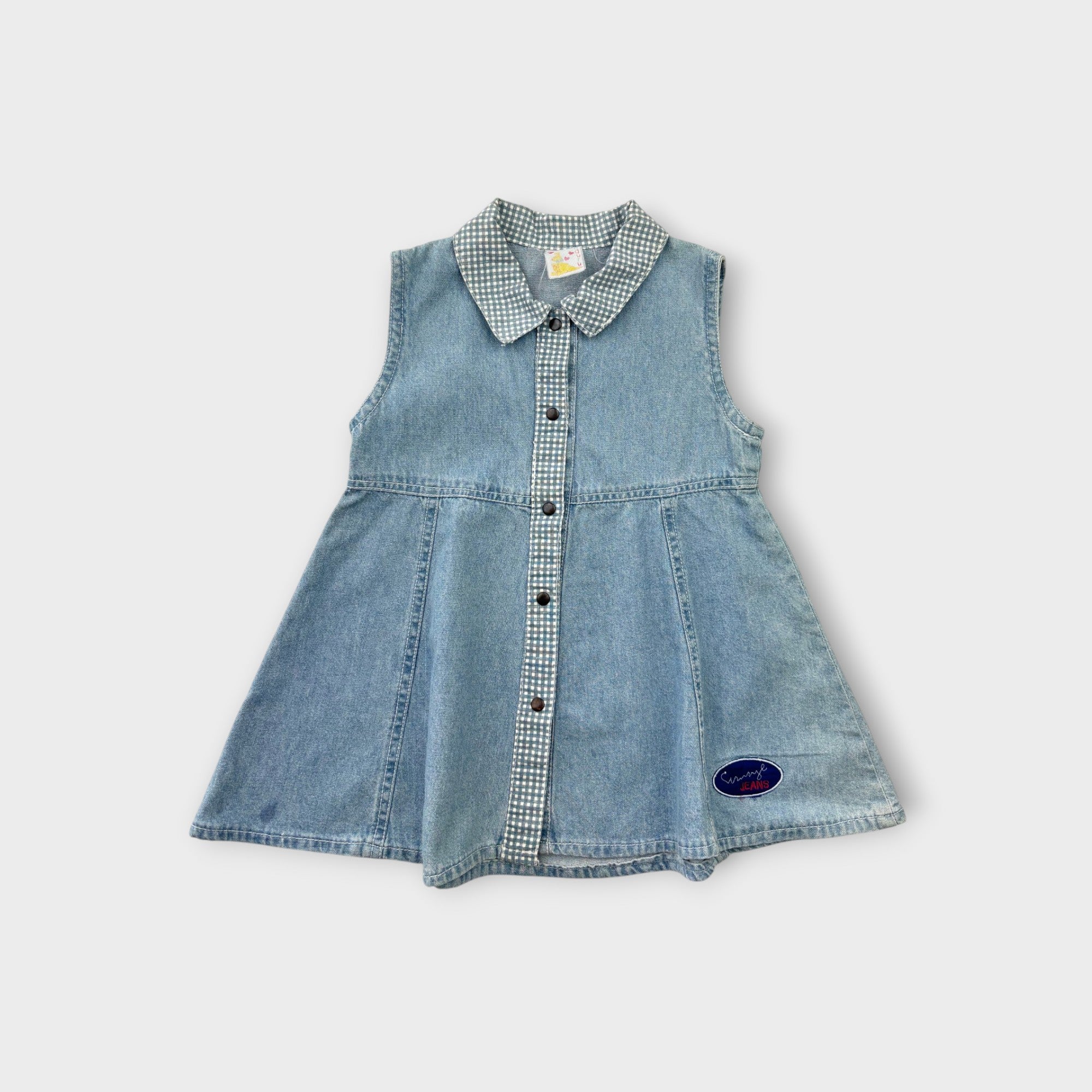 Vintage Denim Dress, Size 2-3