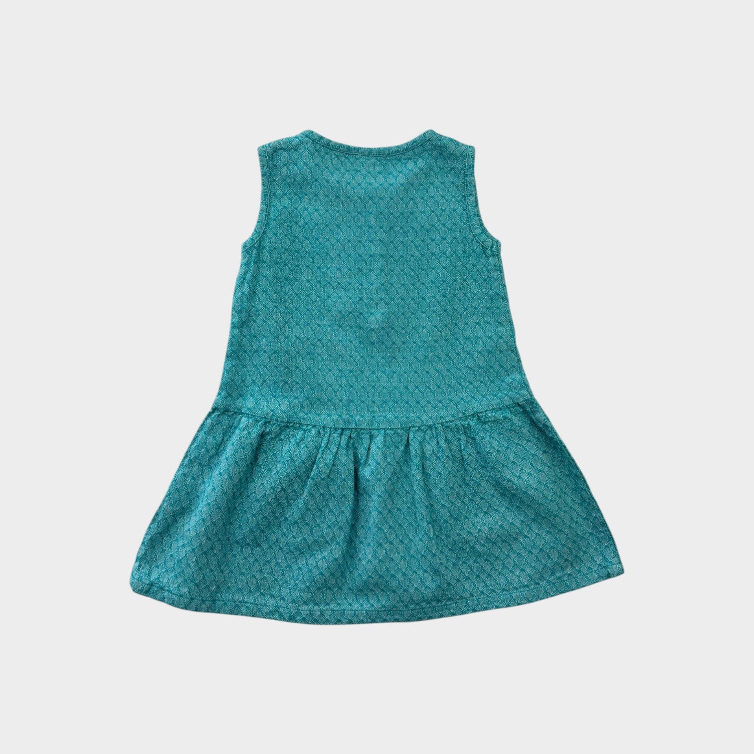 Little Green Radicals Sleeveless Teal Dress, Size 2-3