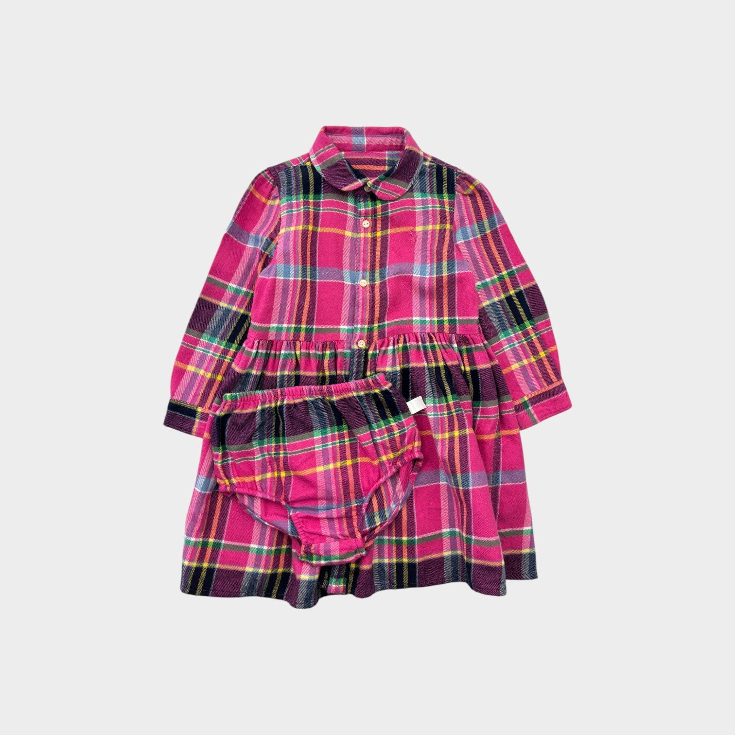 RL Tartan Flannel Dress, Size 2