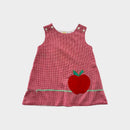 Vintage Gingham Apple Dress, Size 2