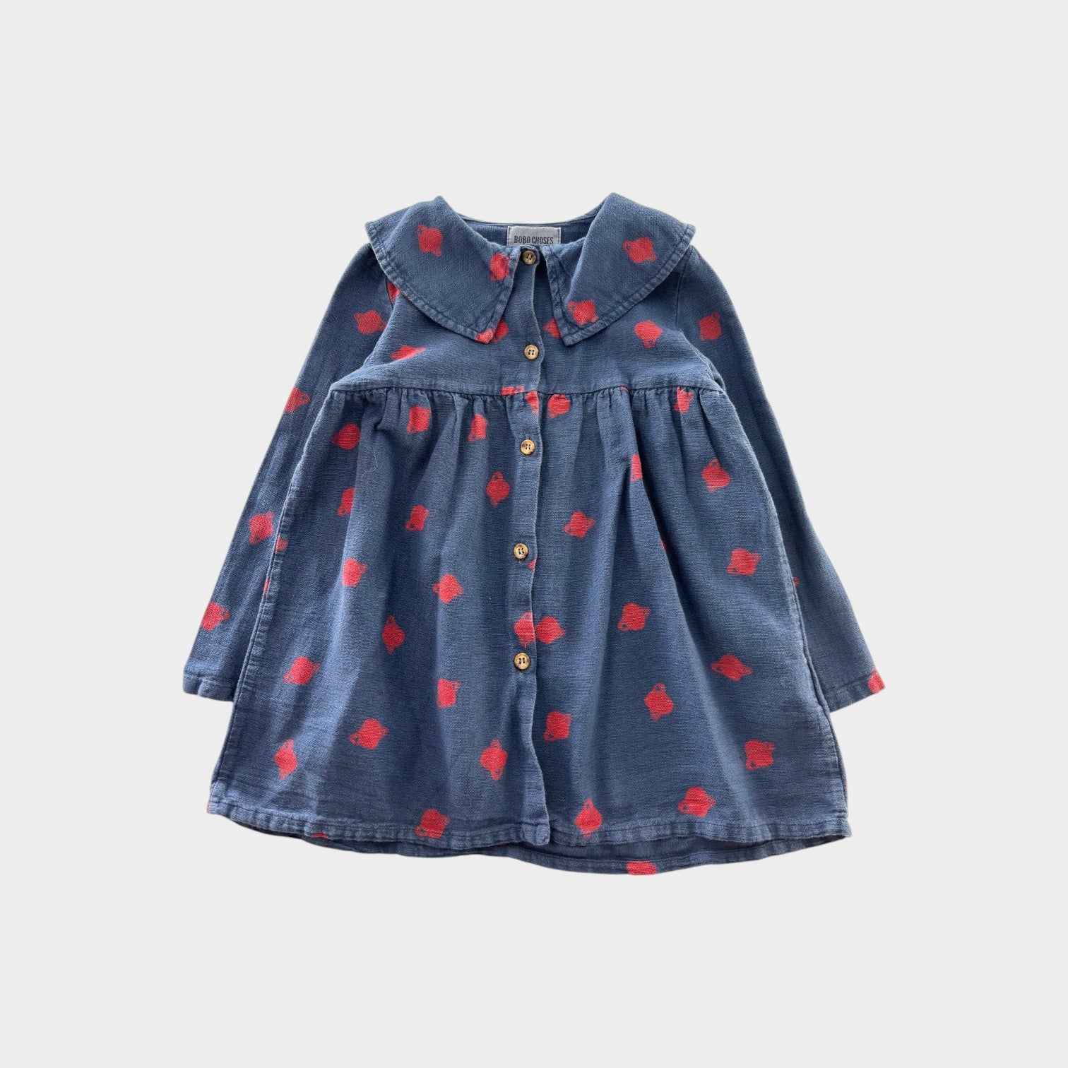Bobo Choses Space Collar Dress, Size 2-3