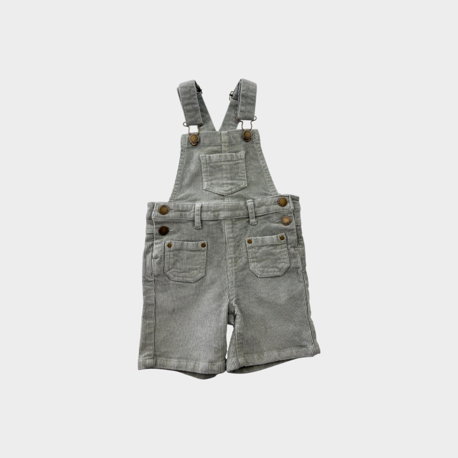 Jamie Kay Sage Cord Shortalls, Size 2