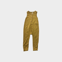 Quincy Mae Sleeveless Mustard Jumpsuit, Size 2-3
