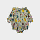 Phoenix & The Fox Animal Print Romper, Size 2