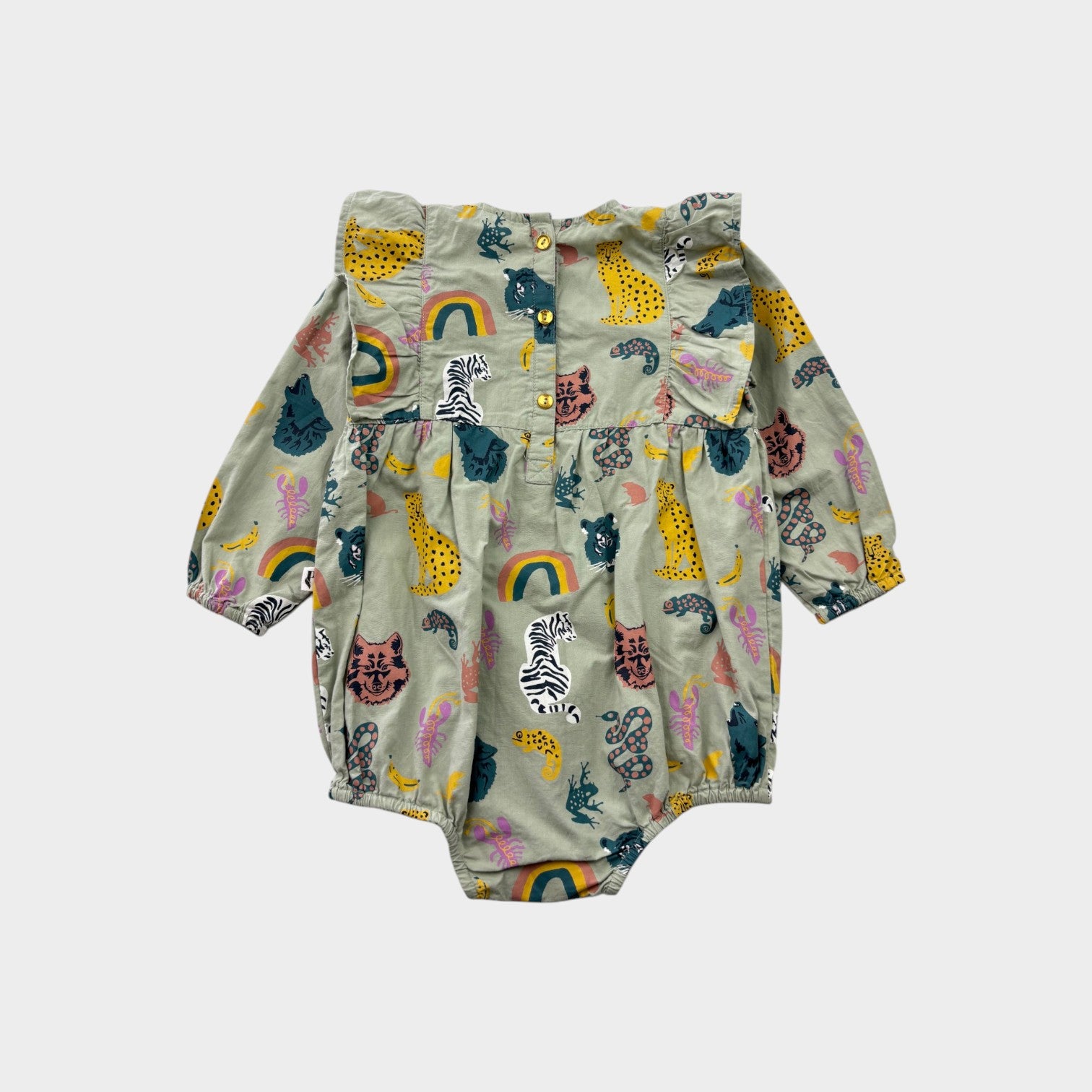 Phoenix & The Fox Animal Print Romper, Size 2