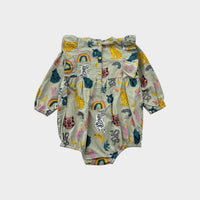 Phoenix & The Fox Animal Print Romper, Size 2