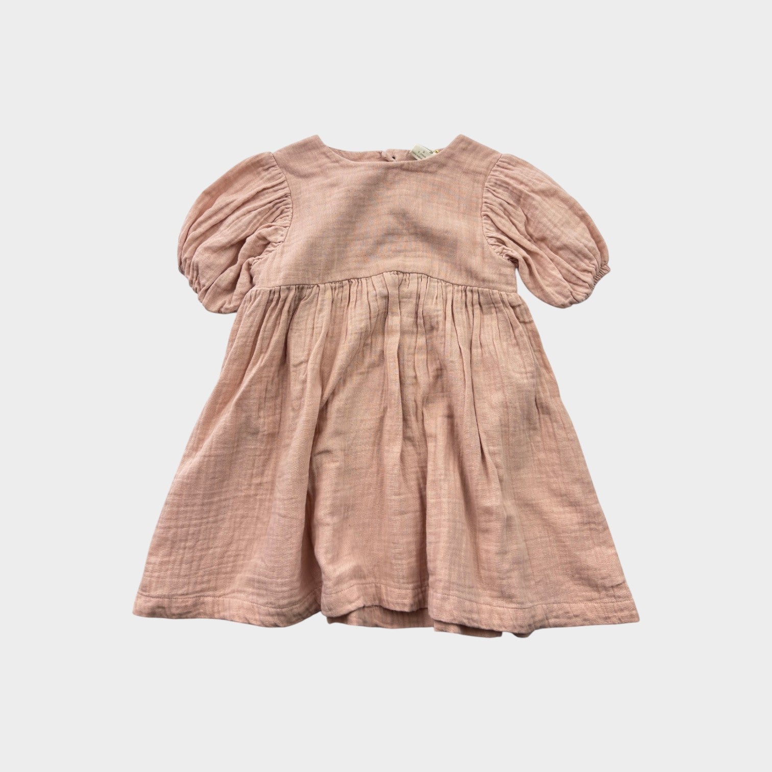 Nature Baby Pink Muslin Dress, Size 2