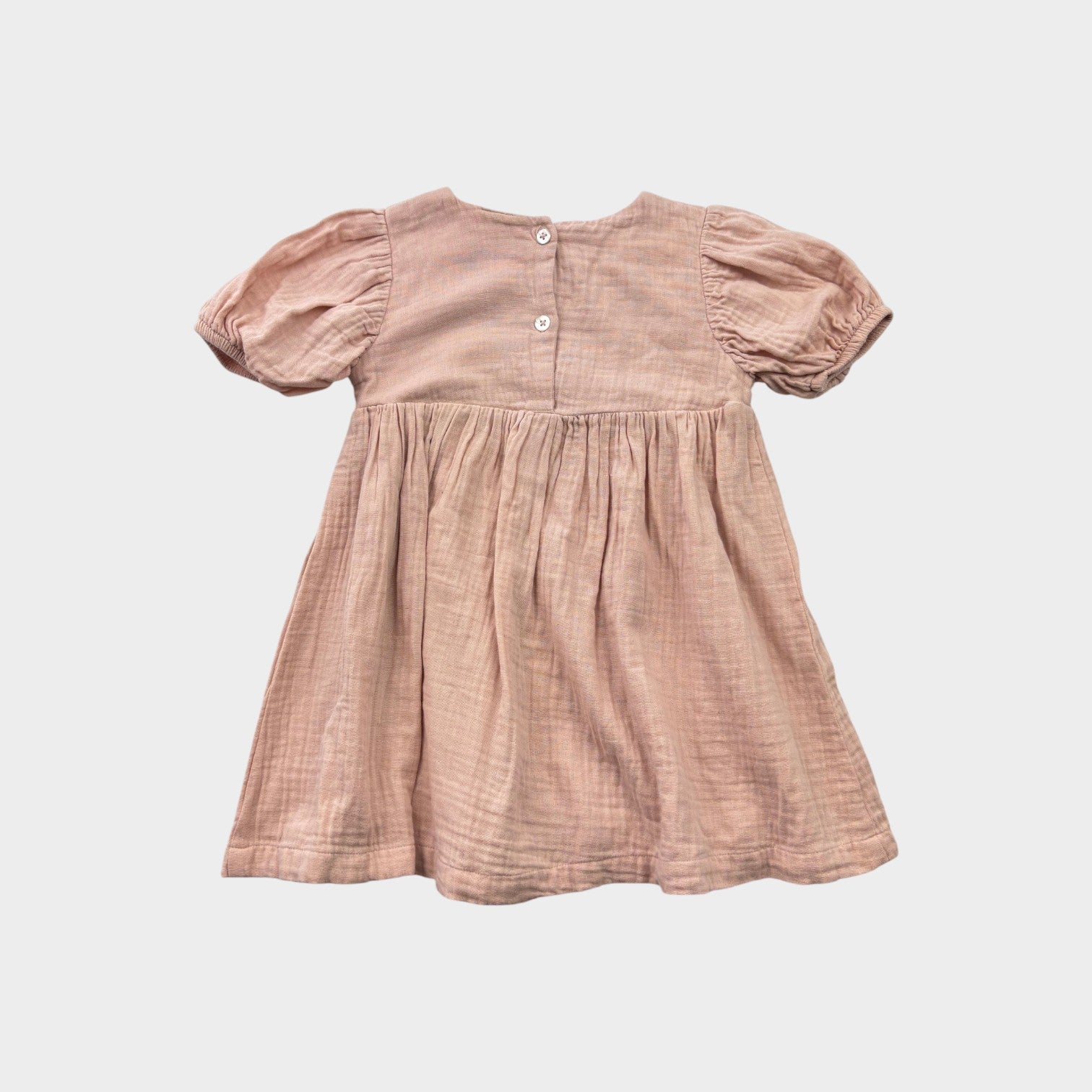 Nature Baby Pink Muslin Dress, Size 2