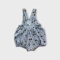 Rare Vintage Oshkosh Sunflower Bubble Romper, Size 0