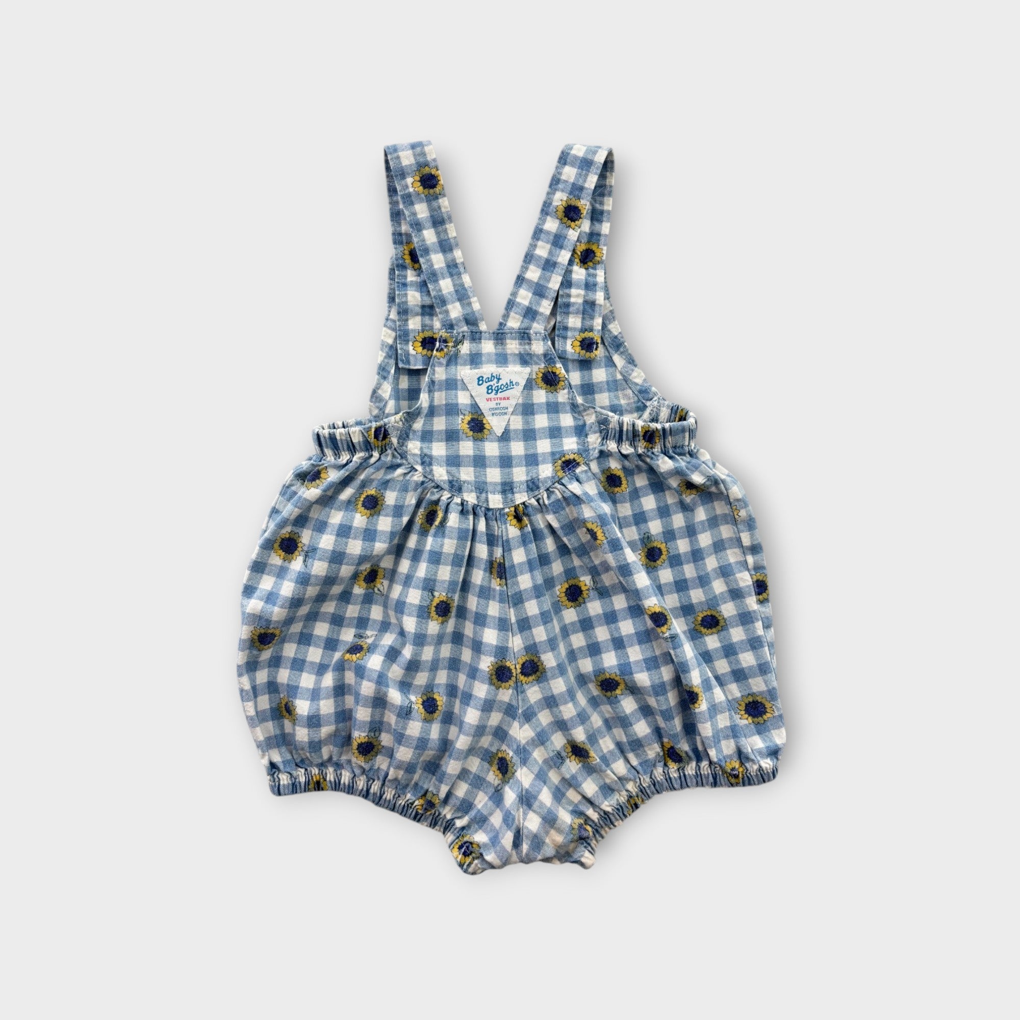 Rare Vintage Oshkosh Sunflower Bubble Romper, Size 0