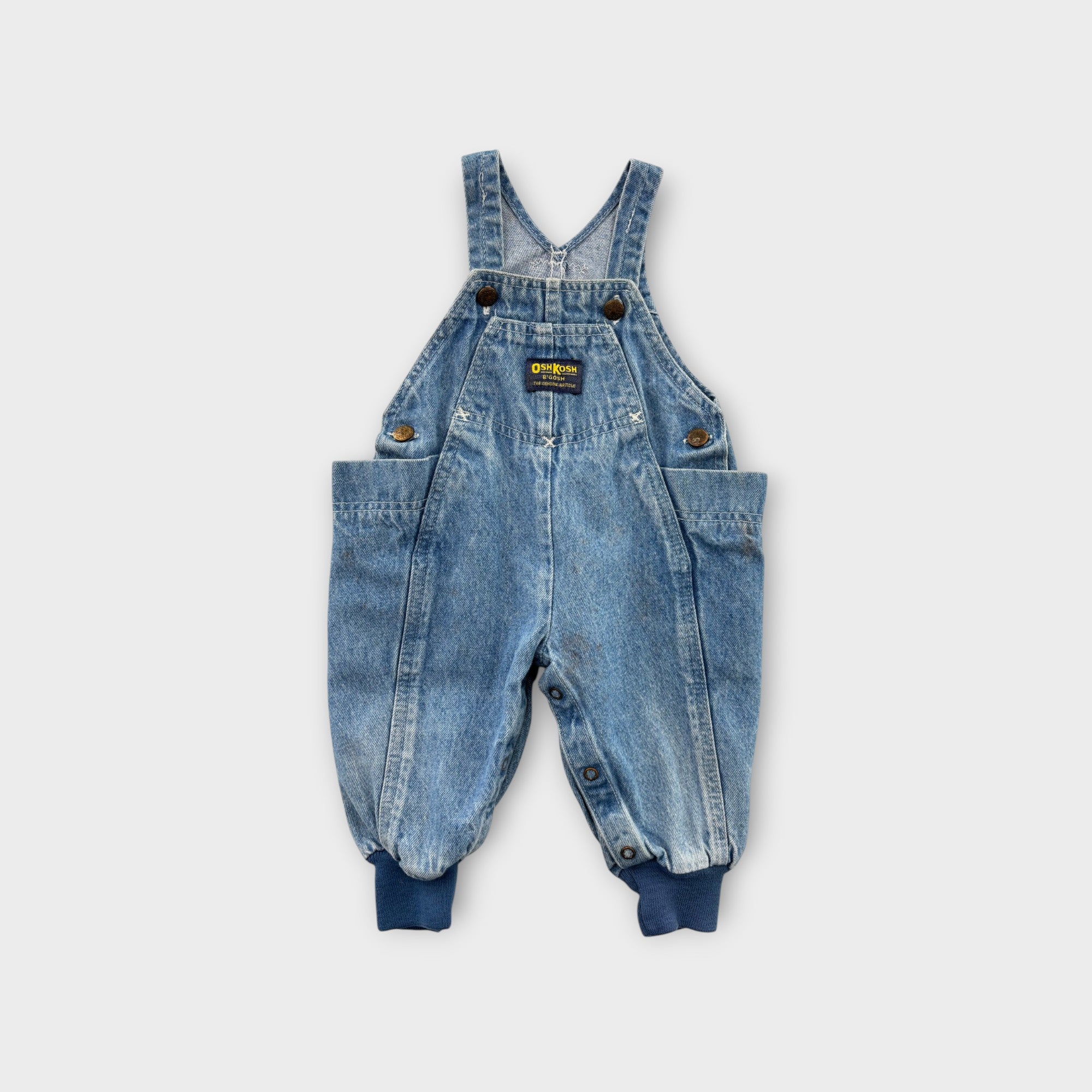 Vintage Oshkosh Denim Overalls, Size 0