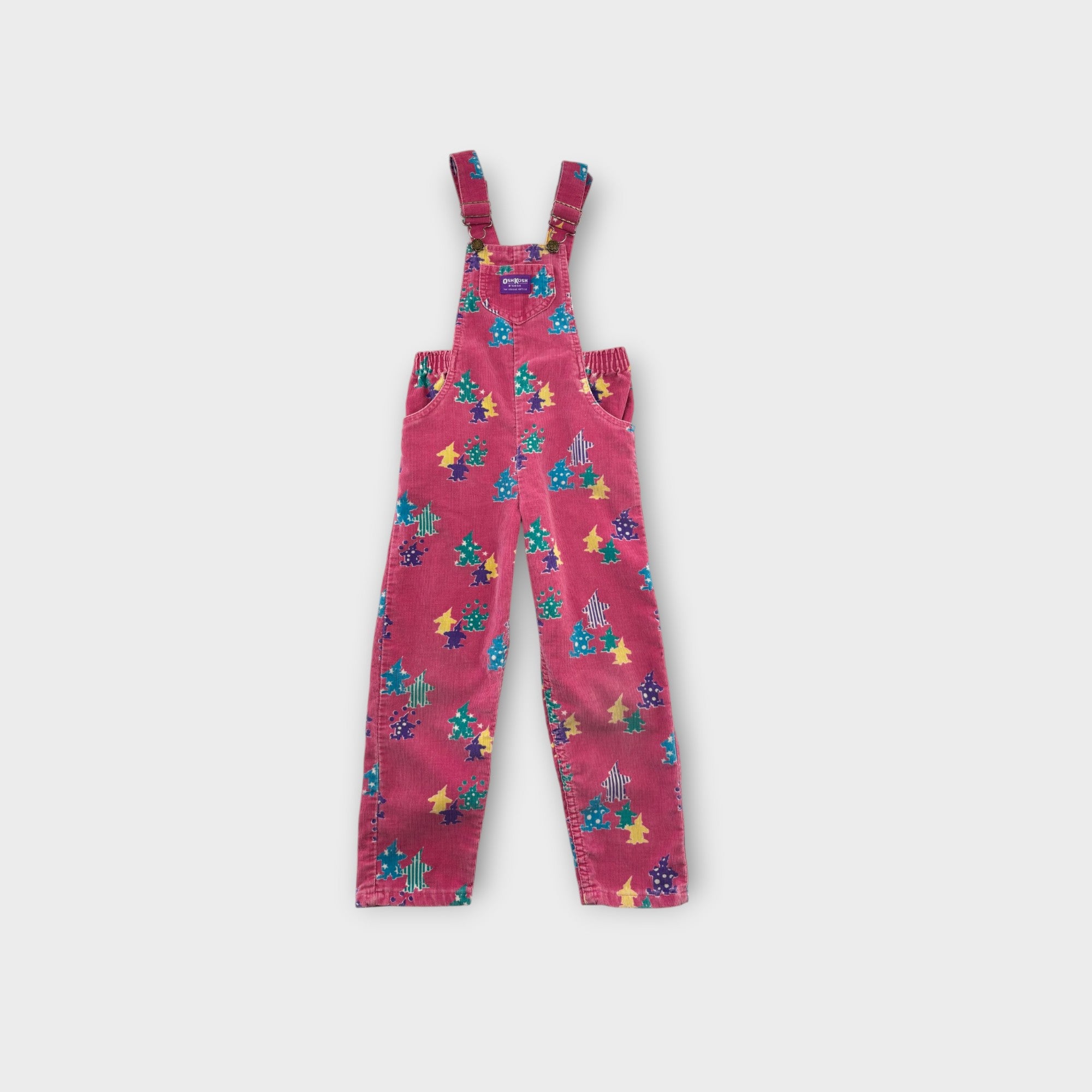 Vintage Oshkosh Corduroy Clown Overalls, Size 6