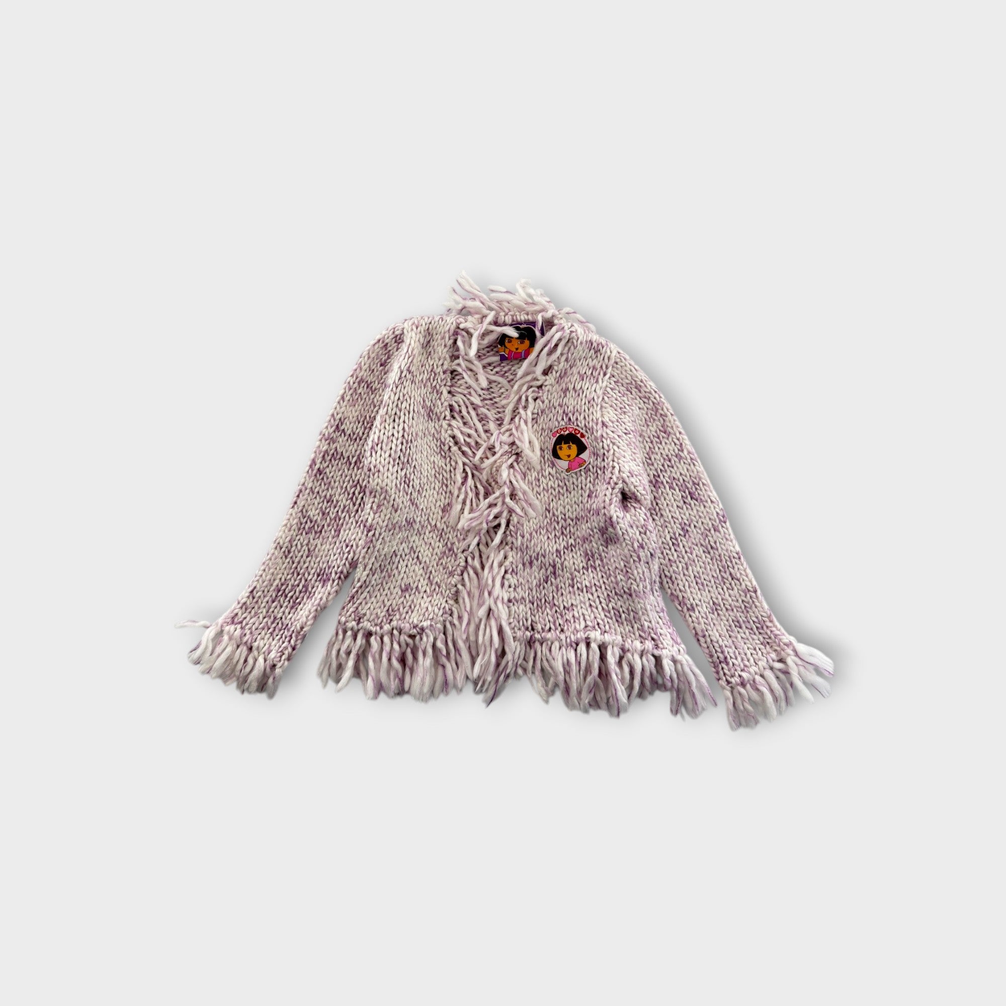 Retro Dora the Explorer Knit Cardigan, Size 3