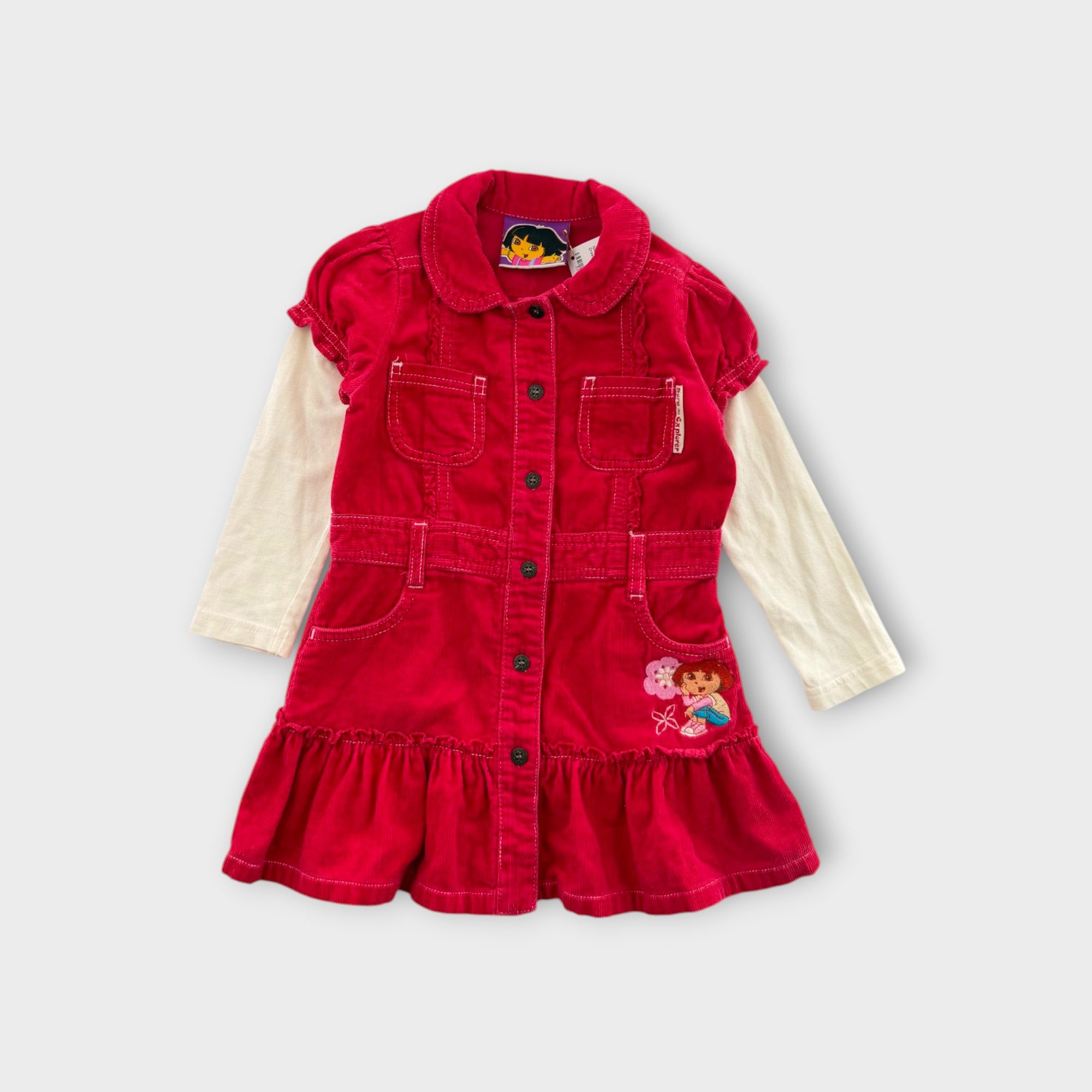 Retro Dora the Explorer Corduroy Dress, Size 3