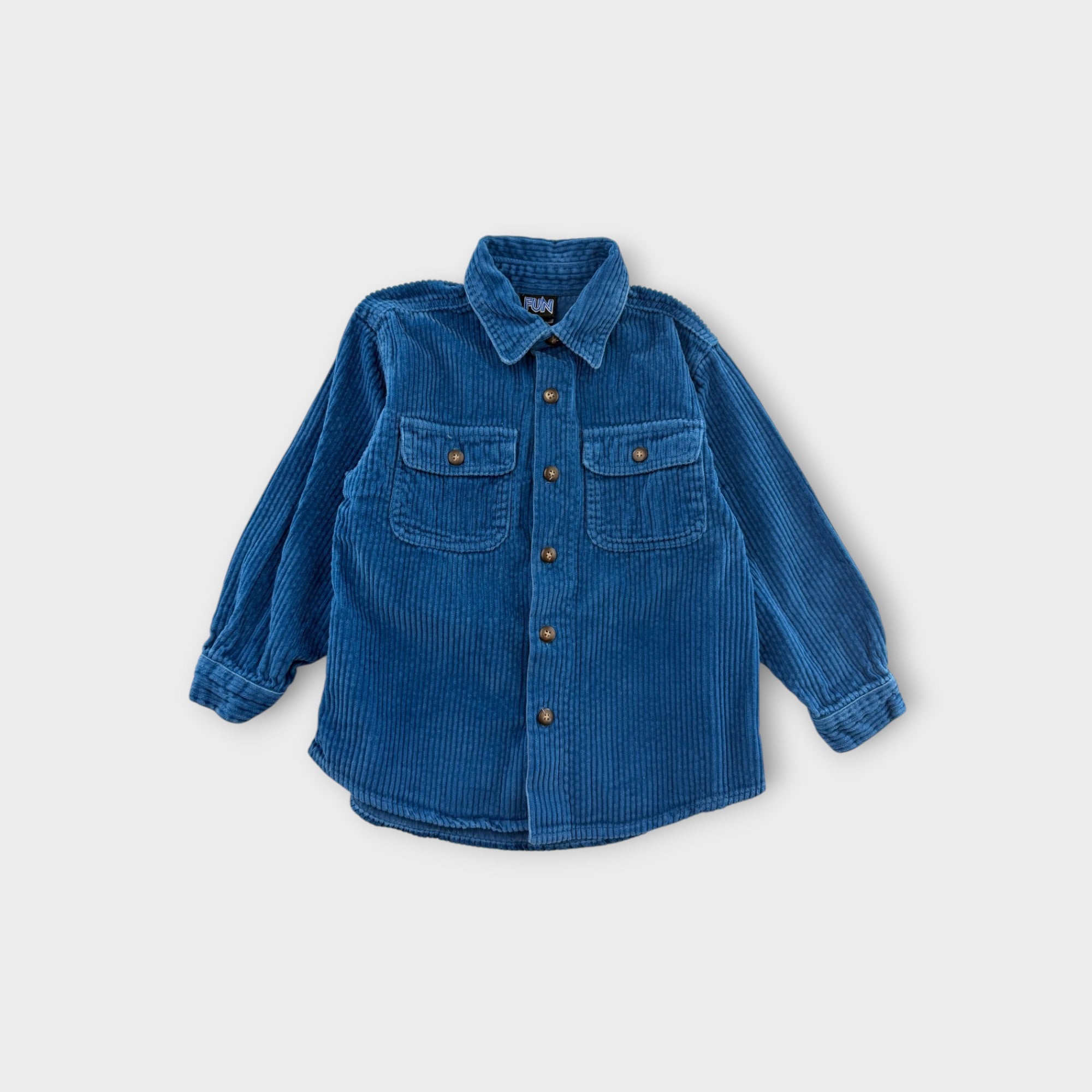 Fun Spirit Blue Corduroy Shirt, Size 5