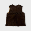 1970's Suede Western Vest, Size 7-8