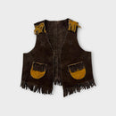 1970's Two-Tone Suede Western Vest, Size 2-3