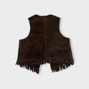 1970's Two-Tone Suede Western Vest, Size 2-3