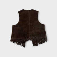 1970's Two-Tone Suede Western Vest, Size 2-3