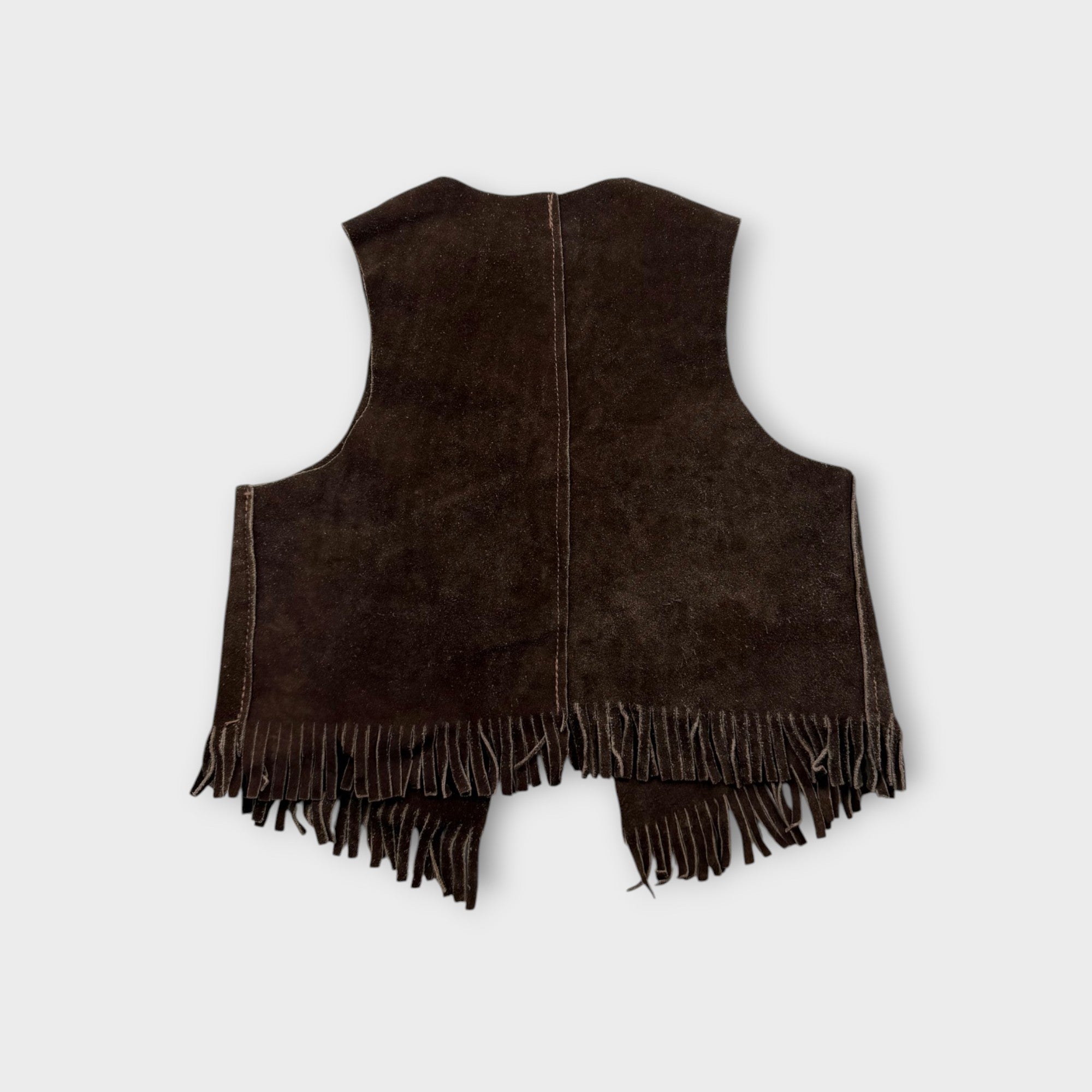1970's Two-Tone Suede Western Vest, Size 2-3