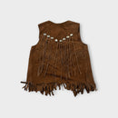 1970's Suede Western Vest, Size 5-6