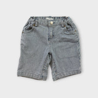 Country Road Railway Stripe Denim Shorts, Size 3