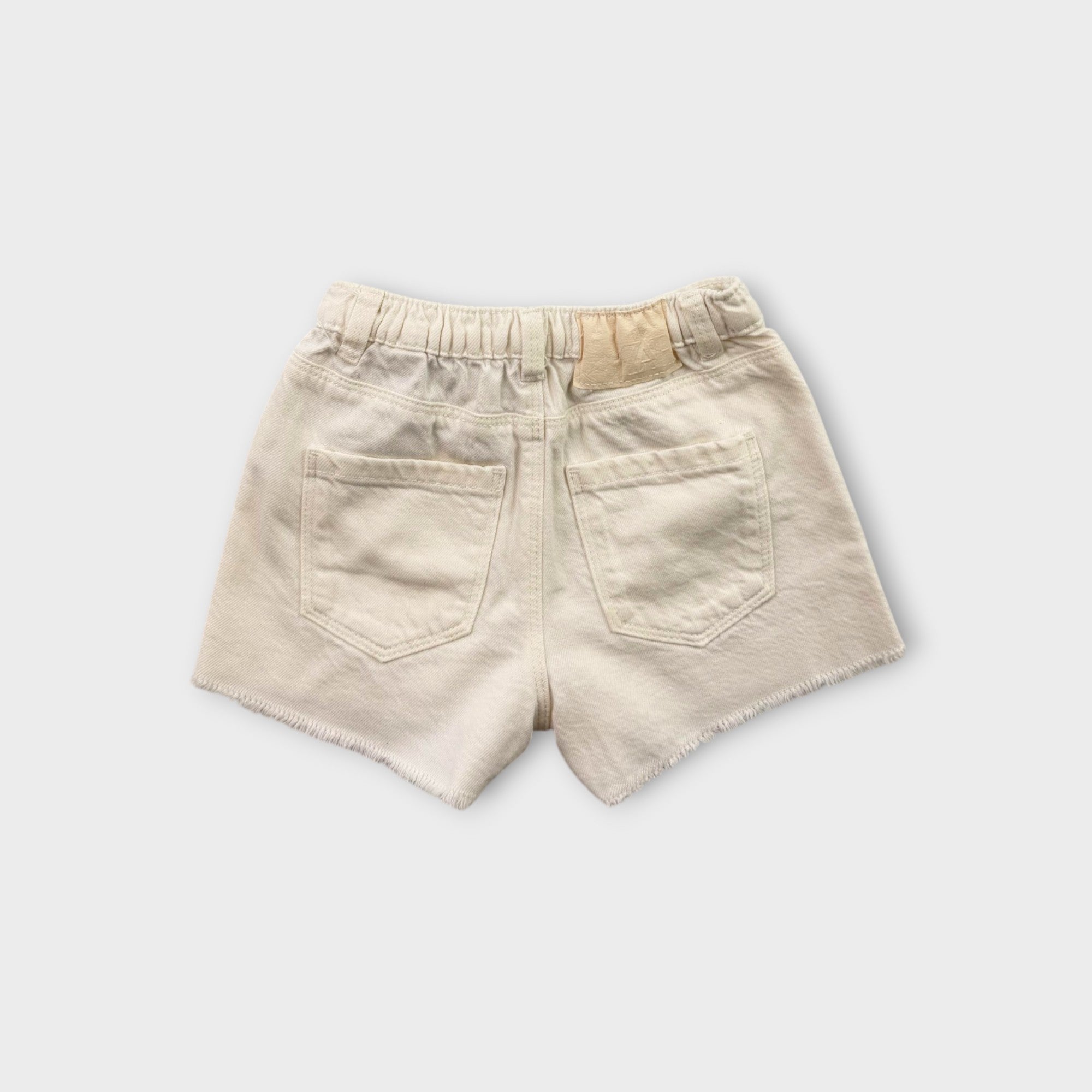 Zara White Denim Cut Off Shorts, Size 3