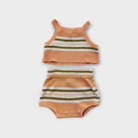 Millk Stripe Ribbed Set, Size 3
