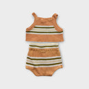 Millk Stripe Ribbed Set, Size 3