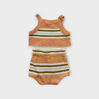 Millk Stripe Ribbed Set, Size 3