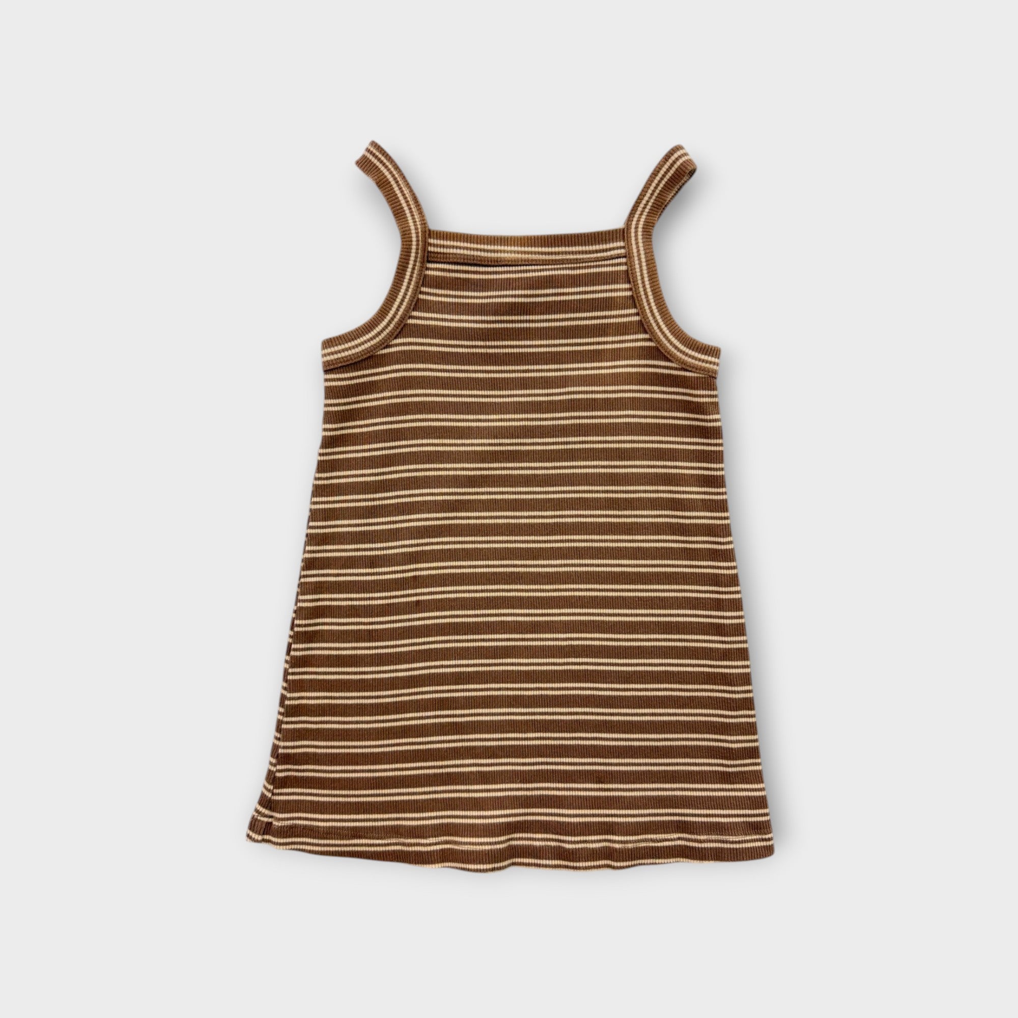 Milky D Brown Stripe Dress, Size 3