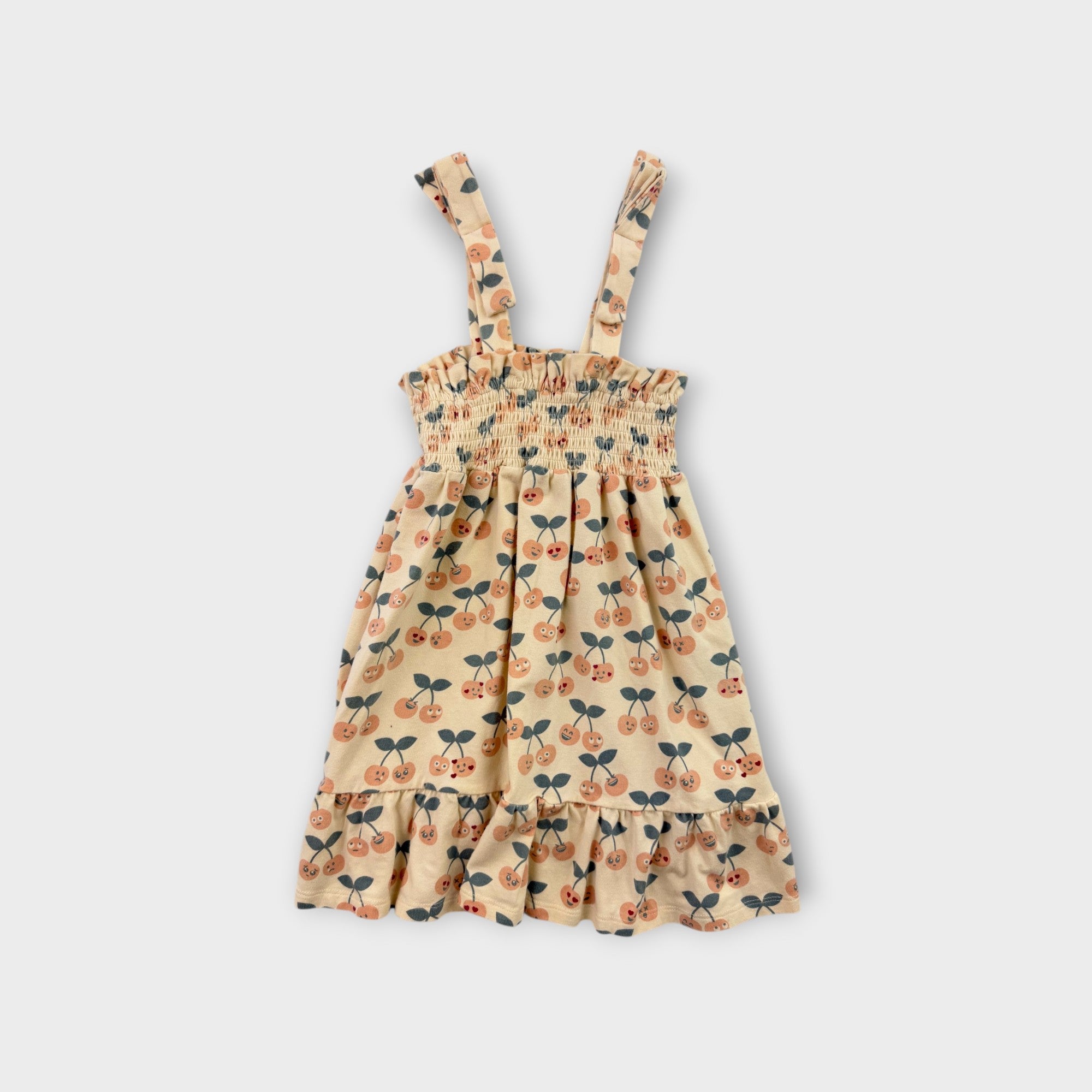 Hux Smocked Cherries Dress, Size 3