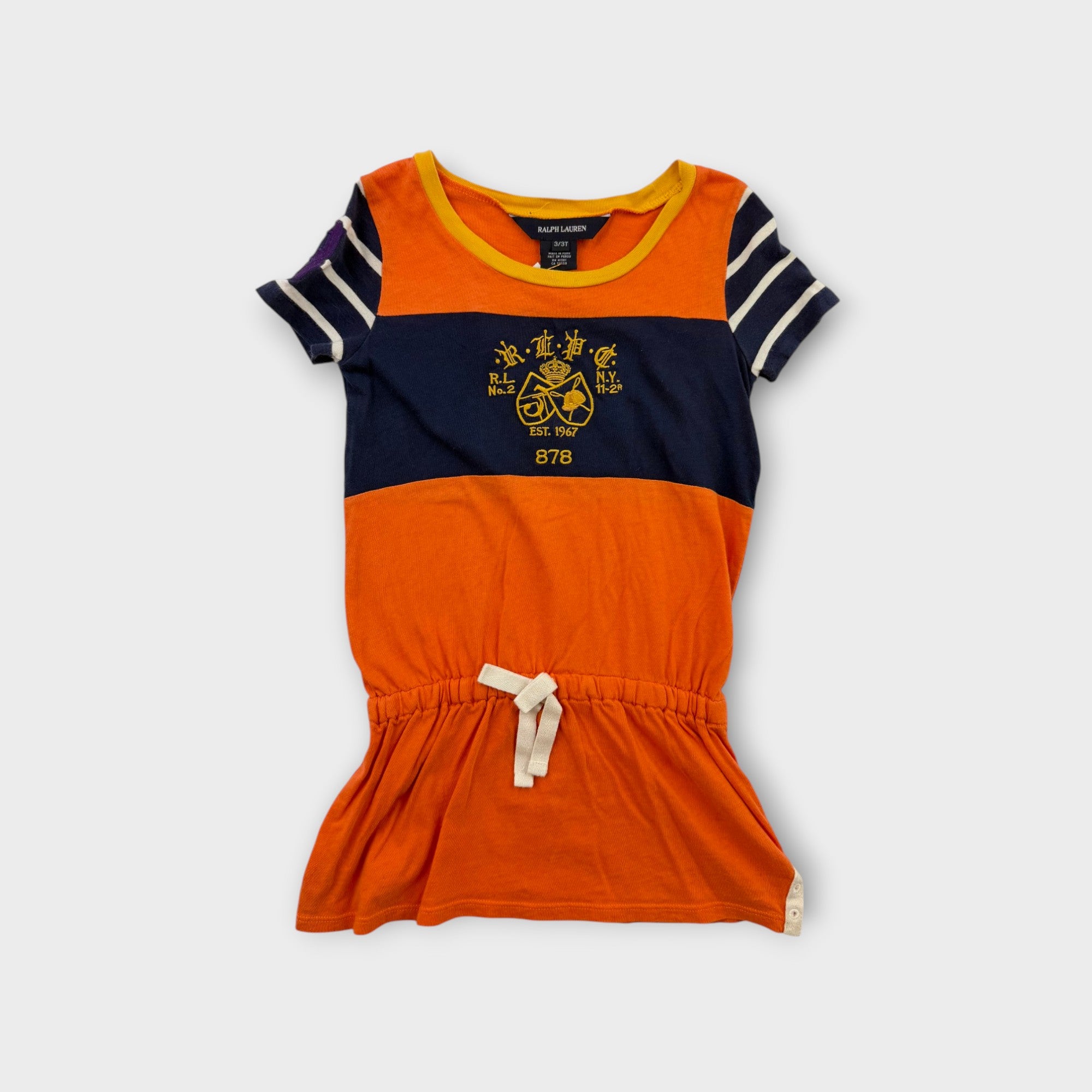 RL Stripe T-Shirt Dress, Size 3