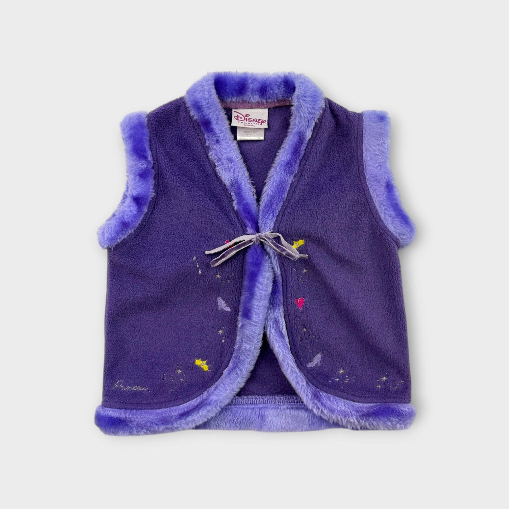 Retro Purple Disney Princess Vest, Size 3