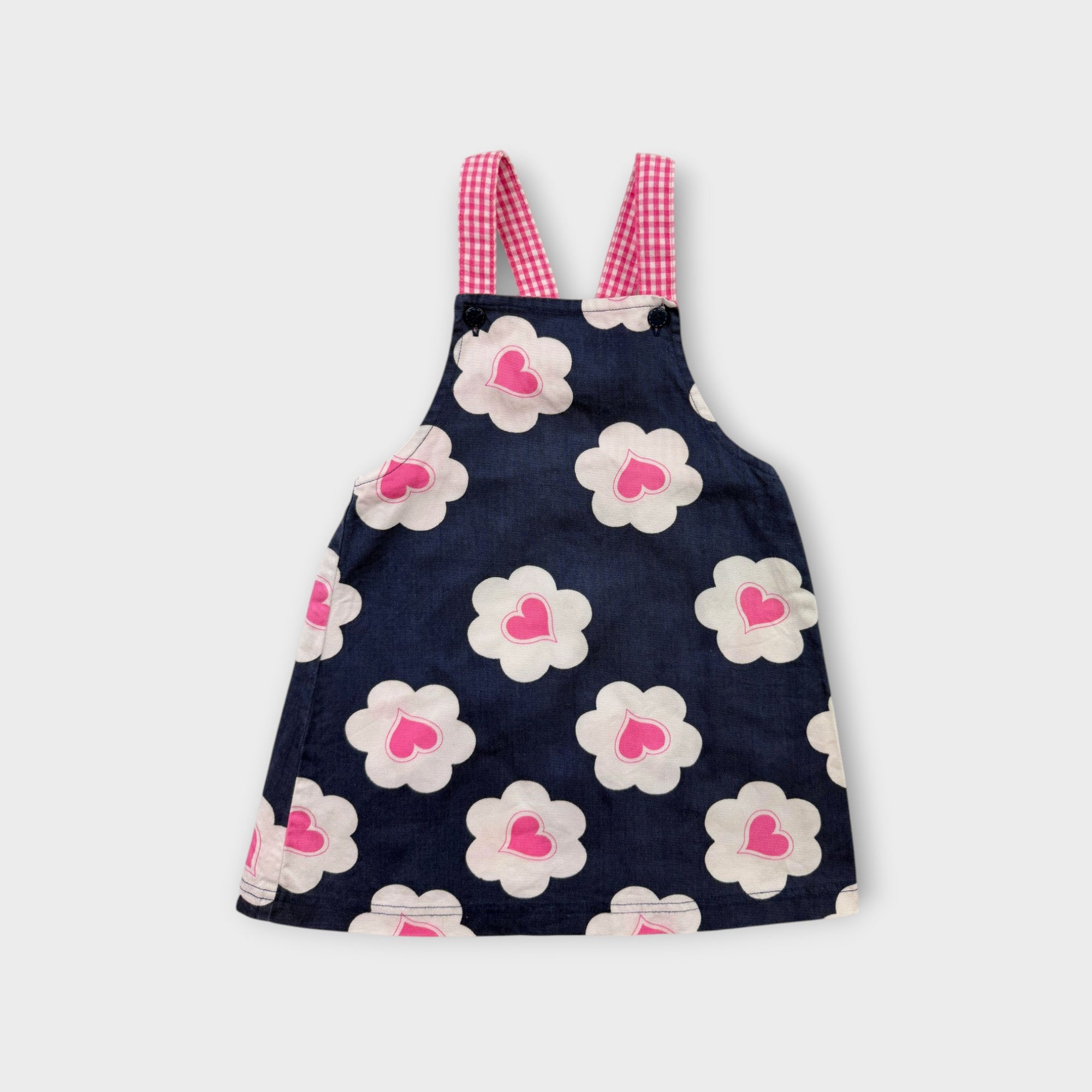 Retro Floral Pinafore Dress, Size 1