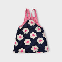 Retro Floral Pinafore Dress, Size 1