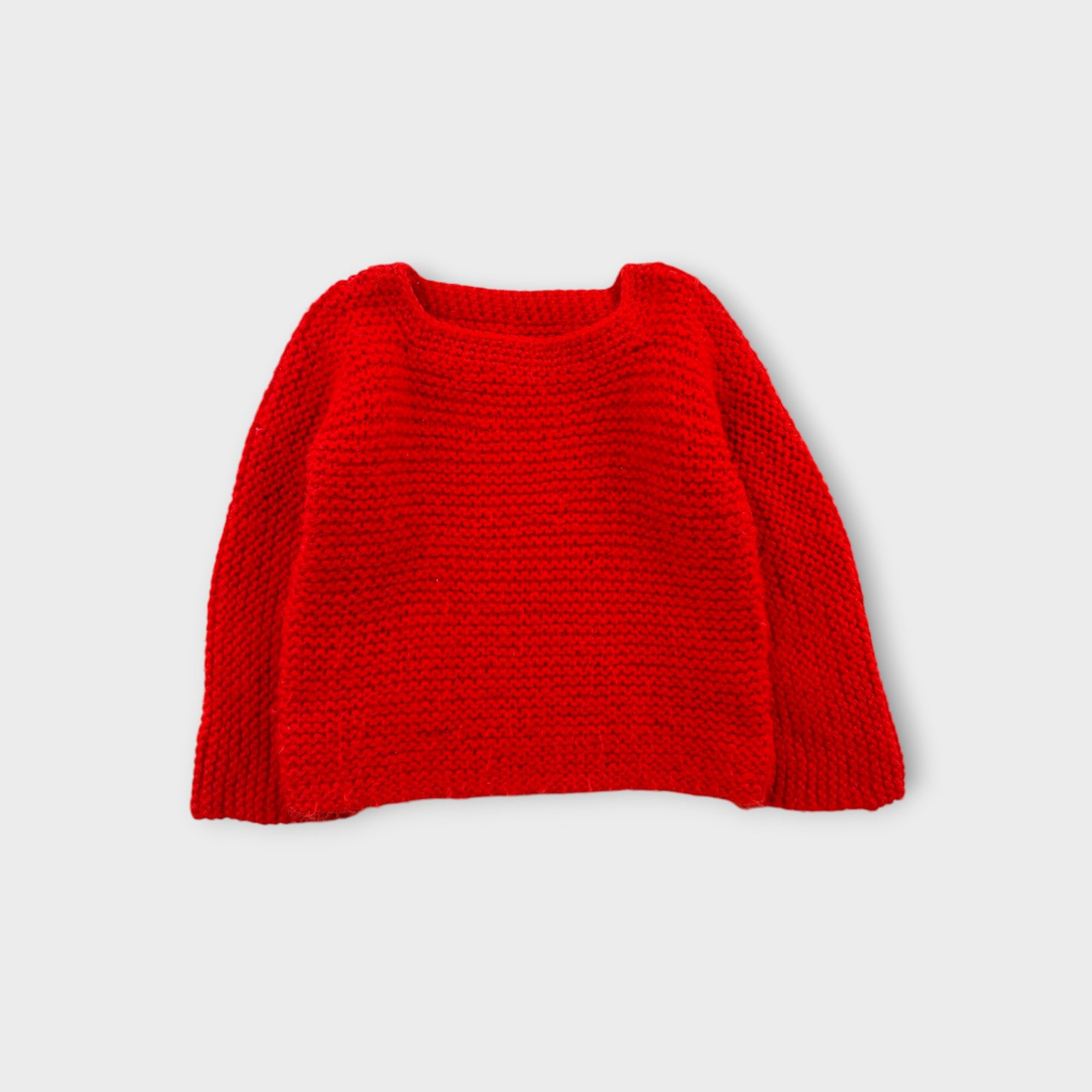 Vintage Red Knit Jumper, Size 3