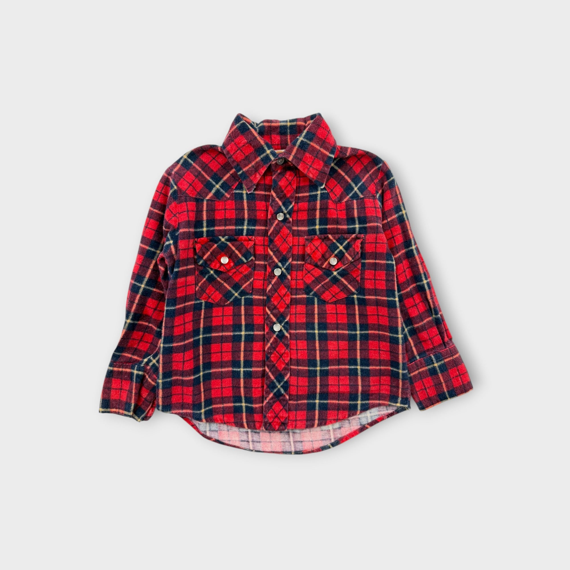 Vintage Plaid Shirt, Size 2-3