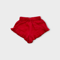 Sportscraft Red Linen Shorts, Size 3