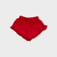 Sportscraft Red Linen Shorts, Size 3
