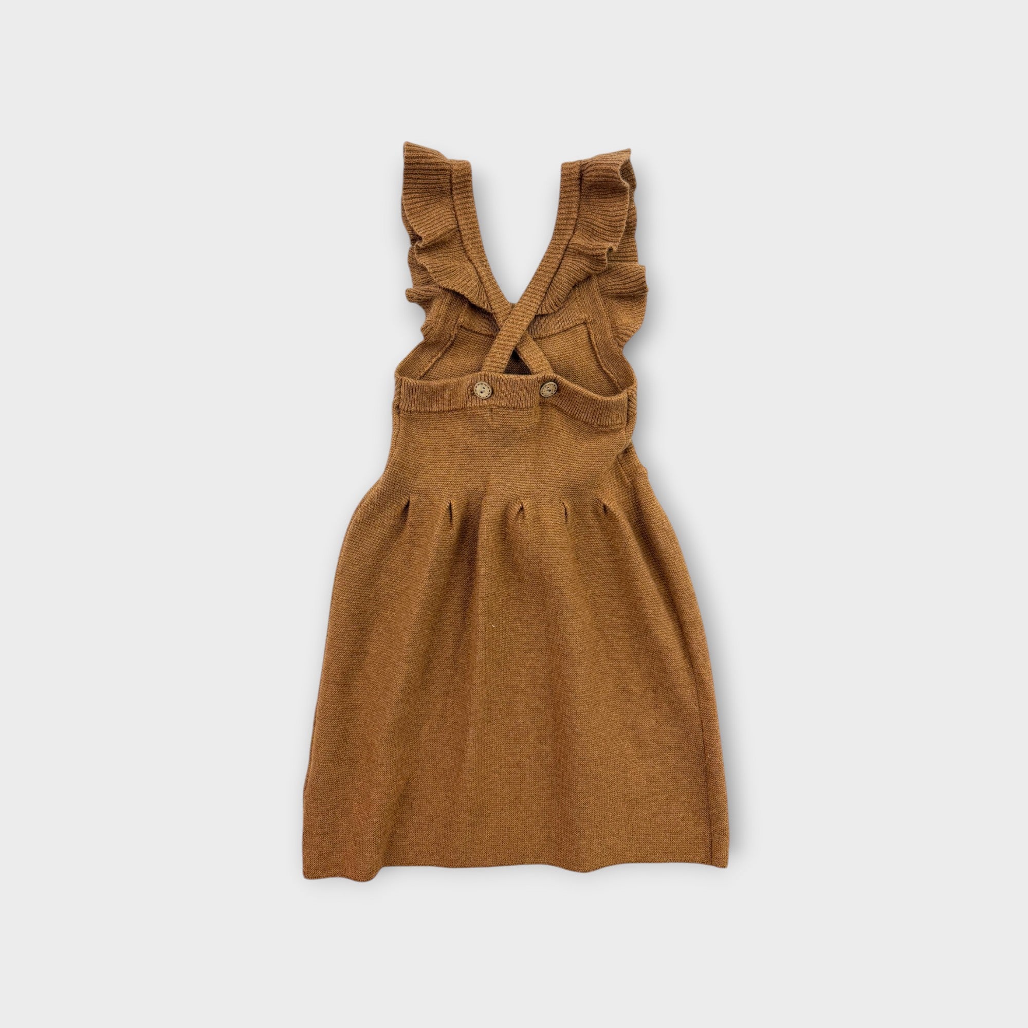 Purebaby Brown Knit Dress, Size 3